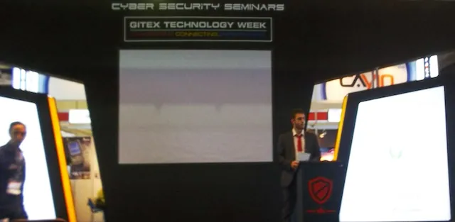 Running a workshop session at Gitex