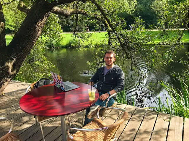 Remote work session in Amsterdam