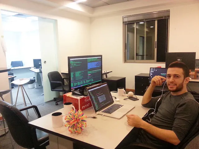 Focused work session at Vinelaber