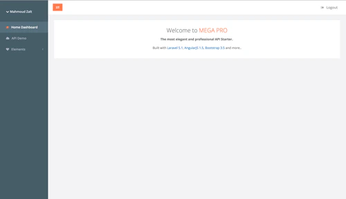 MEGA Pro - Frontend Template project