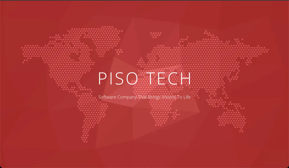 Piso Tech website - Screenshot 1 - Website project