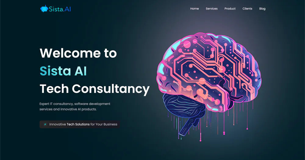 Sista Website v1 - Screenshot 1 - Website project