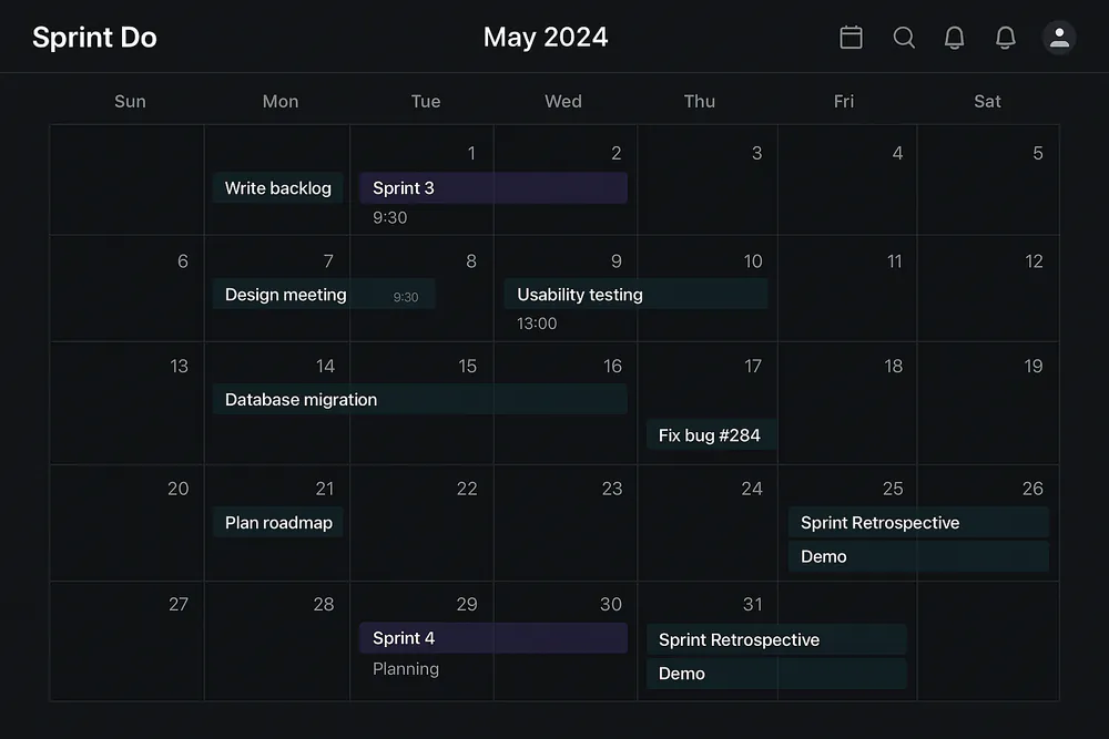 Sprint.do v1 - Screenshot 1 - Web App, Mobile App project