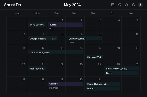 Sprint.do v1 - Web App, Mobile App project