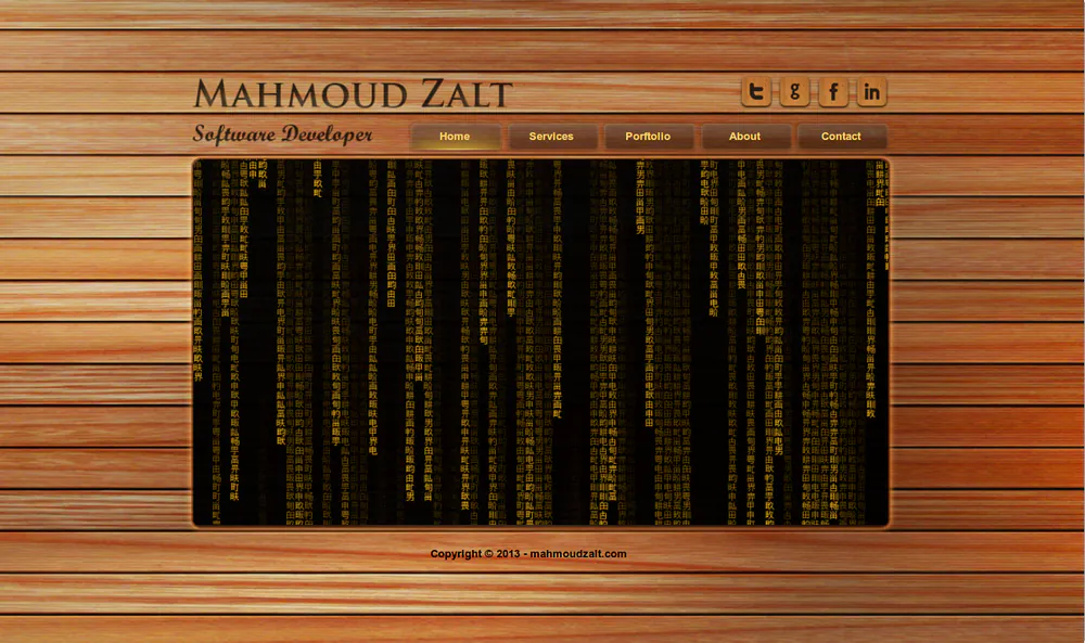 Zalt Portfolio v2 - Screenshot 1 - Website project