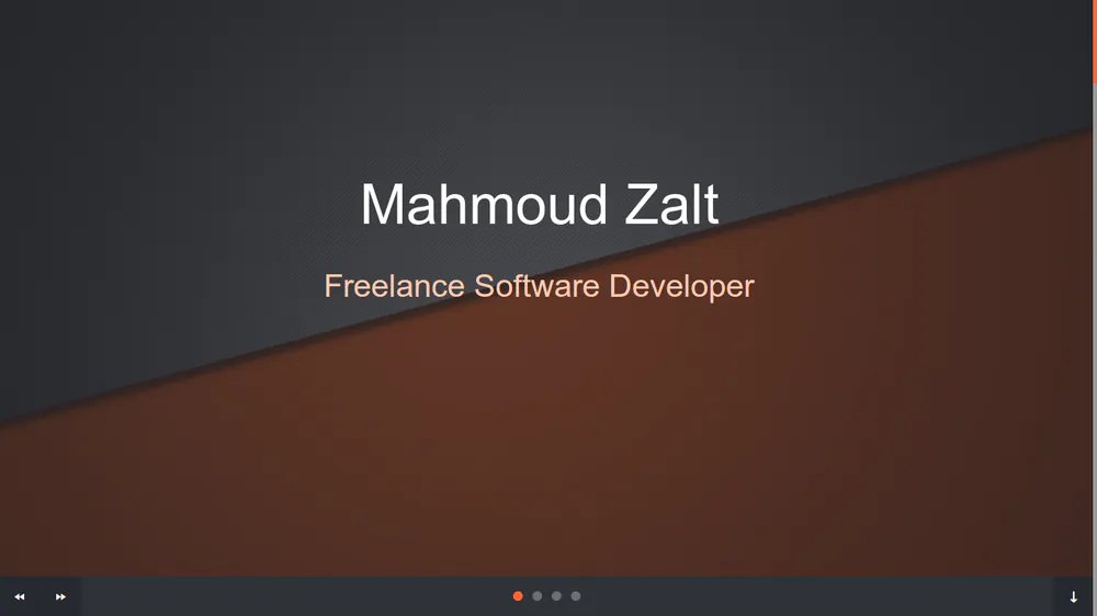 Zalt Portfolio v4 - Screenshot 1 - Website project