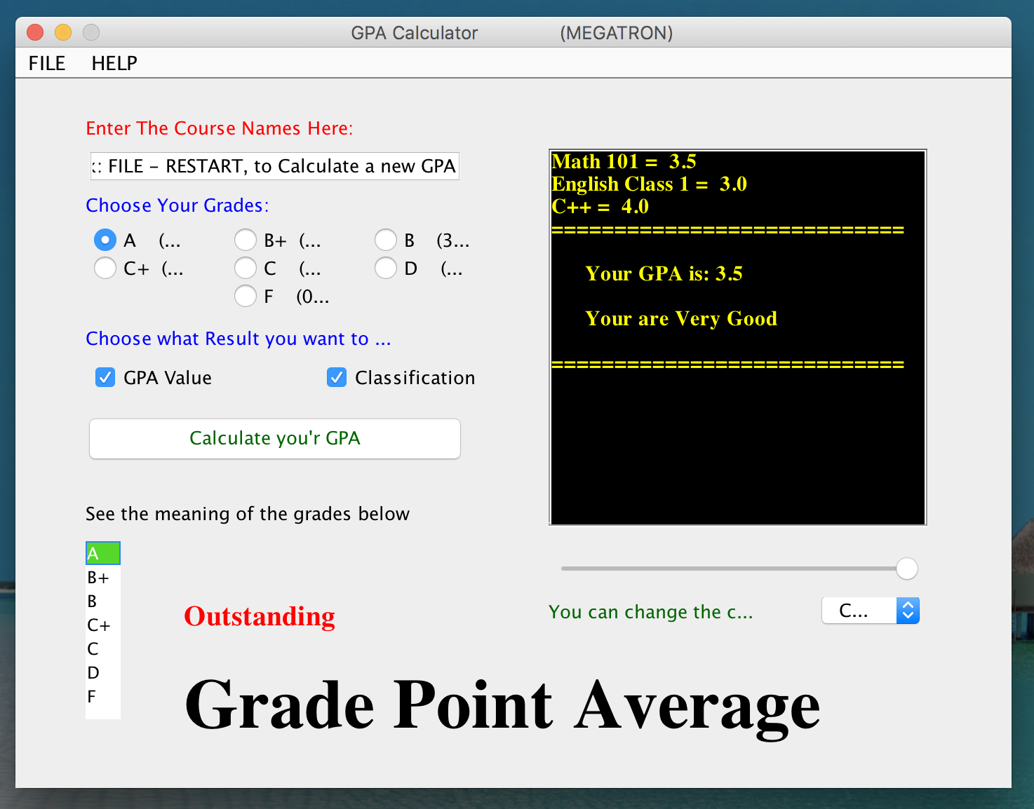GPA Calculator
