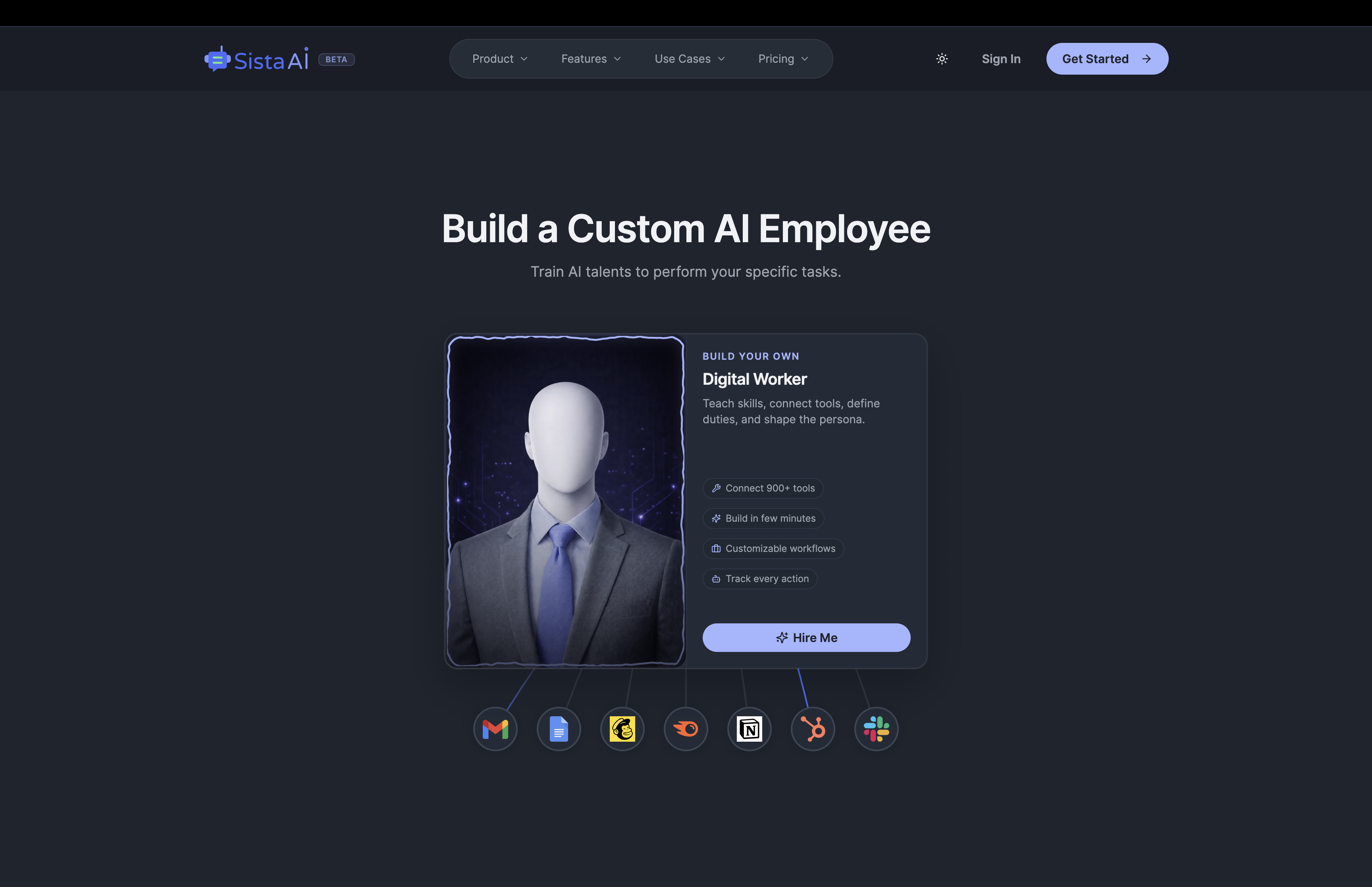 AI Workforce platform dashboard